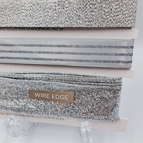 30 Yds (90 feet) Of Special Occasion/Wedding/Anniversary Silver & Gold Ribbon - Picture 5 of 14